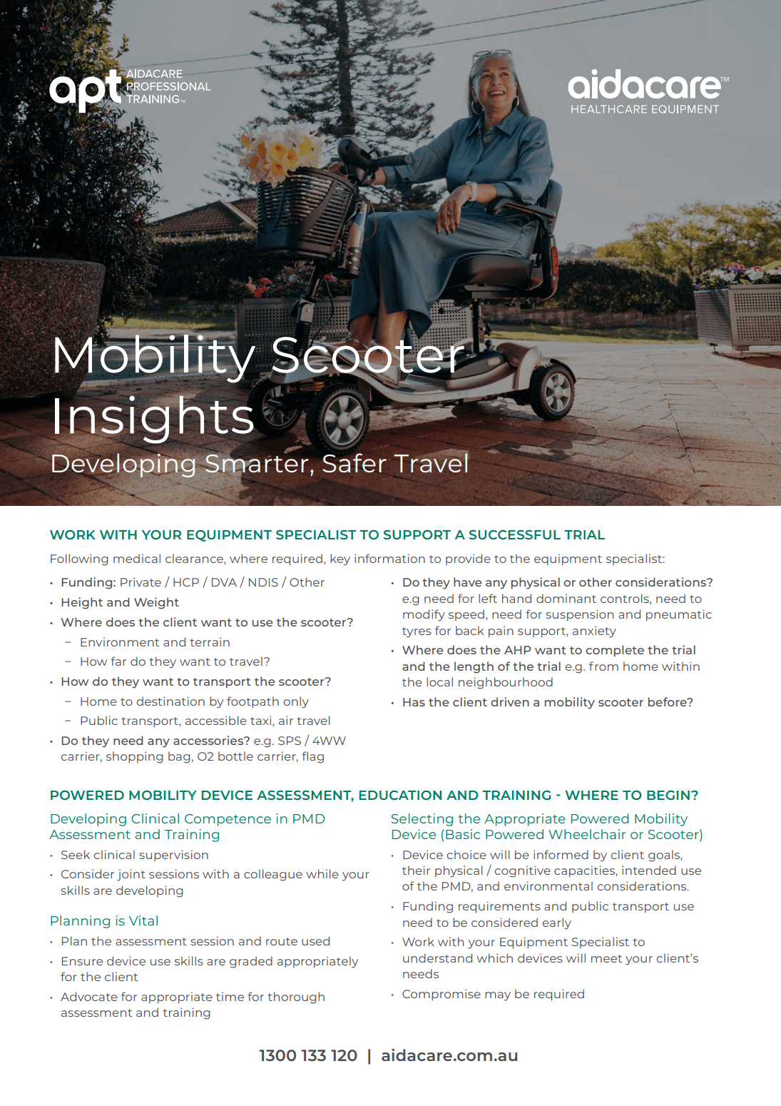 APT- Mobility Scooter Resource Sheet
