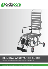 Aspire Tilt & Recline Shower Commode Clinical Assistance Guide