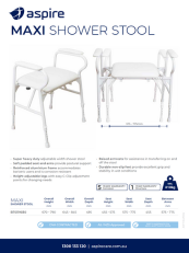Aspire Maxi Shower Stool Flyer