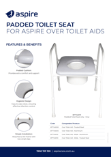 Aspire Padded Toilet Seat Flyer